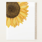 Aquarell-Sonnenblume Planer (Rückseite)