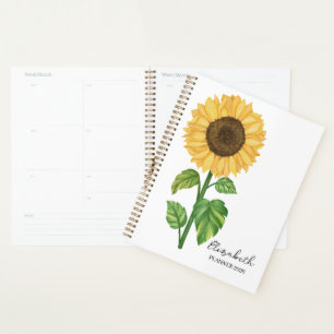 Aquarell-Sonnenblume  Planer