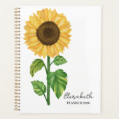 Aquarell-Sonnenblume  Planer (Vorderseite)