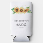 Aquarell Sonnenblumen Bachelorette Selters Dosenkühler (Vorderseite)