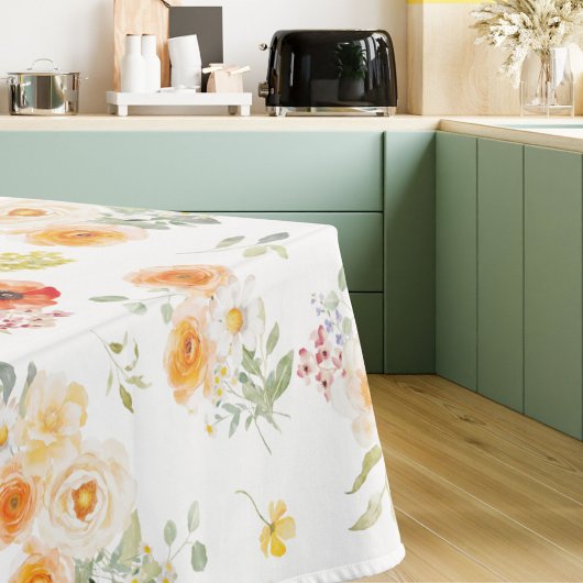 Aquarell-Sonnenblumen-Blumenmuster Tischdecke