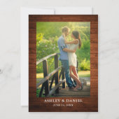 Aquarell Sonnenblumen Foto Hochzeit Einladung (Rückseite)