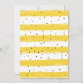 Aquarell Sonnenblumen Grenzrahmen Sweet 16 Einladung (Rückseite)