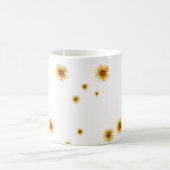 Aquarell-Sonnenblumen Kaffeetasse (Mittel)