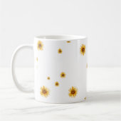 Aquarell-Sonnenblumen Kaffeetasse (Links)
