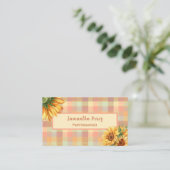 Aquarell Sonnenblumen Landschaftspflege Visitenkarte (Stehend Vorderseite)