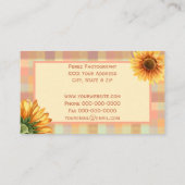 Aquarell Sonnenblumen Landschaftspflege Visitenkarte (Rückseite)