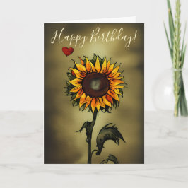 Aquarell Sonnenblumen Liebe Blume Geburtstag Karte