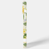 Aquarell-Sonnenblumen monogrammiert Case-Mate iPhone Hülle (Rückseite / Links)