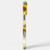 Aquarell-Sonnenblumen monogrammiert Case-Mate iPhone Hülle (Rückseite / Rechts)