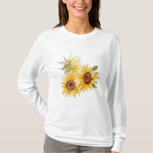 Aquarell-Sonnenblumen T-Shirt