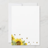 Aquarell Sonnenblumen und Schmetterlinge Kinderdus Dankeskarte (Rückseite)