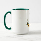 Aquarell Sonnenblumen Wildblume Trauzeugin Tasse (Links)