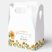 Aquarell Sonnenblumengarten Blumenspülung Dusche Geschenkschachtel (Geöffnet)