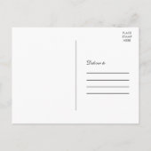 Aquarell Sonnenblumengold Save the Date Einladungspostkarte (Rückseite)