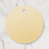 Aquarell Sonnenblumengrün Gefällige Tags Geschenkanhänger (Rückseite)