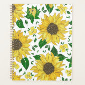 Aquarell-Sonnenblumenmuster Planer (Vorderseite)
