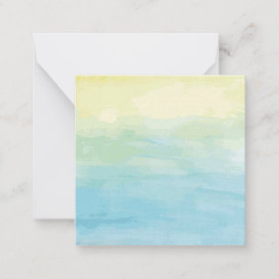 Aquarell-Sonnenuntergang Mitteilungskarte