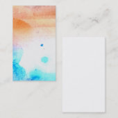 Aquarell-Sonnenuntergang Reiki Visitenkarte (Vorne/Hinten)