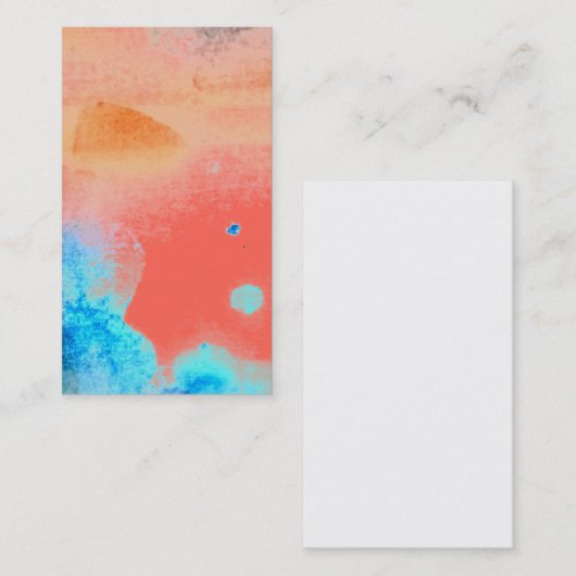 Aquarell-Sonnenuntergang Reiki Visitenkarte (Vorne/Hinten)