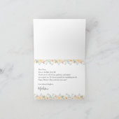 Aquarell Sonnige Blumen Muttertag Karte (Innenseite)