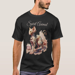 Aquarell Sphynx Cat ist mein Geist Tierpastete C T-Shirt