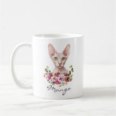 Aquarell Sphynx-Katze Kaffeetasse (Links)
