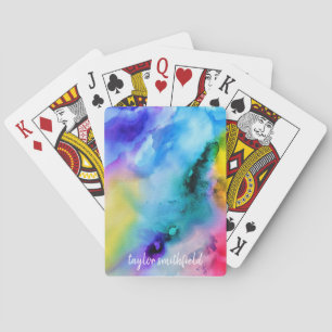 Aquarell Spielkarten