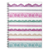 Aquarell-Spitze-Band-Girly Regenbogen gemalt Notizblock (Vorderseite)