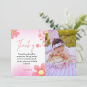 Aquarell Splash Geburtstag Dank Karte (Stehend Vorderseite)