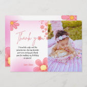 Aquarell Splash Geburtstag Dank Karte (Vorne/Hinten)