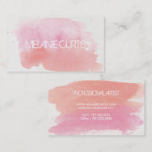 Aquarell-Spritzen doppelseitig Visitenkarte (Vorne/Hinten)