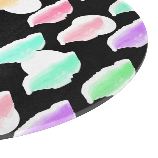 Aquarell-Spritzen! Schneidebrett (Ecke)