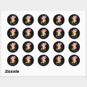 Aquarell Spritzer Geburtstags-Eiscreme Runder Aufkleber (Blatt)