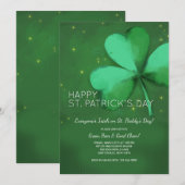 Aquarell-St Patrick Tageseinladung Einladung (Vorne/Hinten)