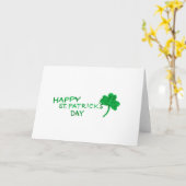 Aquarell-St Patrick Tageskarte Karte (Gelbe Blume)