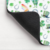 Aquarell-St Patrick Tagesmuster Mousepad (Ecke)