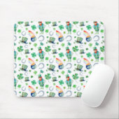 Aquarell-St Patrick Tagesmuster Mousepad (Mit Mouse)