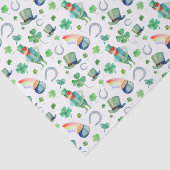 Aquarell-St Patrick Tagesmuster Seidenpapier (Ausschnitt)