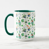 Aquarell-St Patrick Tagesmuster Tasse (Links)