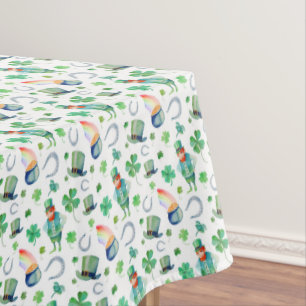 Aquarell-St Patrick Tagesmuster Tischdecke
