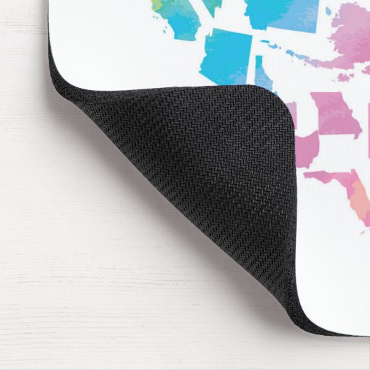 Aquarell-Staat-Herz Mousepad (Ecke)