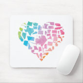 Aquarell-Staat-Herz Mousepad (Mit Mouse)