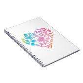 Aquarell-Staat-Herz Notizblock (Rechte Seite)