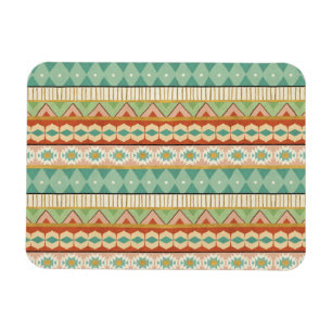 Aquarell-Stammes- Muster SüdwestGeo-Schritt-  Magnet