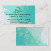 Aquarell-Standardchiropraktik-Visitenkarten Visitenkarte (Vorne/Hinten)