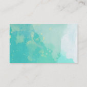 Aquarell-Standardchiropraktik-Visitenkarten Visitenkarte (Rückseite)