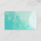 Aquarell-Standardchiropraktik-Visitenkarten Visitenkarte (Rückseite)