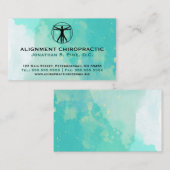 Aquarell-Standardchiropraktik-Visitenkarten Visitenkarte (Vorne/Hinten)