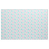 Aquarell Starfish Aquamarin rosa Muster Stoff (Fat Quarter (45,7 x 55,9 cm))